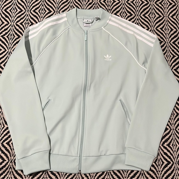 Adidas Jackets \u0026 Coats | Adidas Mint Green Zip Up Jacket | Color: Green | Size: M | Eleniiip's Closet